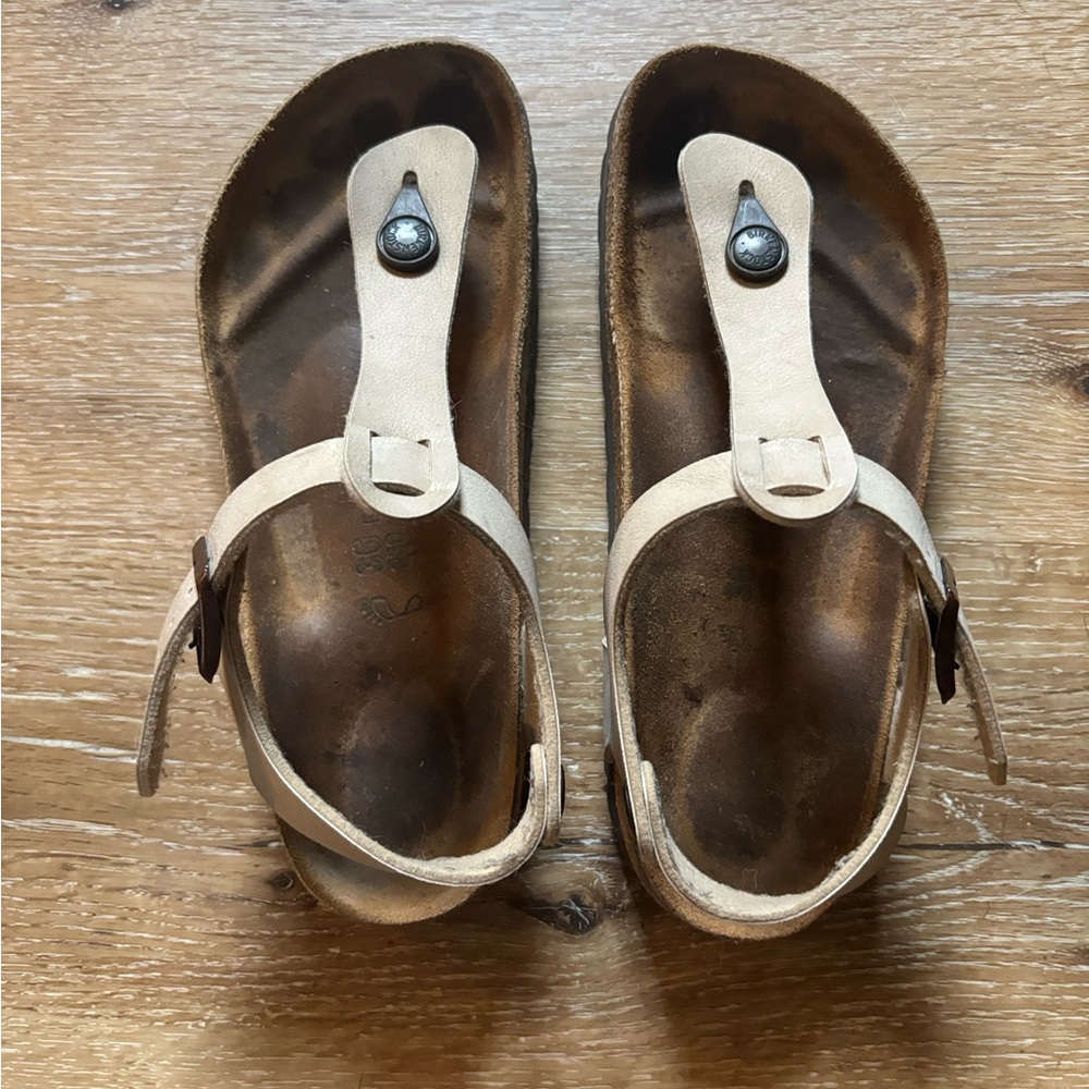 Beige Birkenstock Sandals